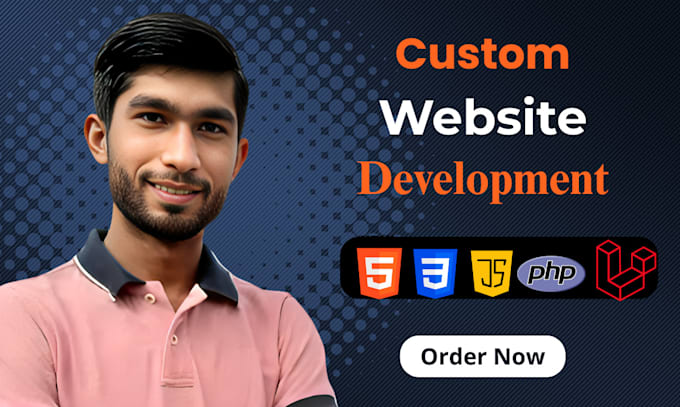 Full stack web developer build modern websites with html, css, php and ...