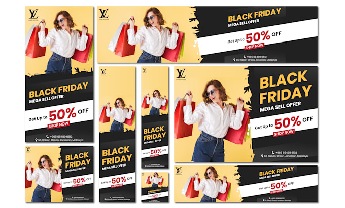 design high converting web banner ads, google ads, and display ads