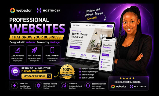 design webador website webador redesign and hostinger website design