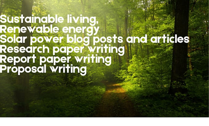 write on environment, sustainability, climate change content, blogs, articles