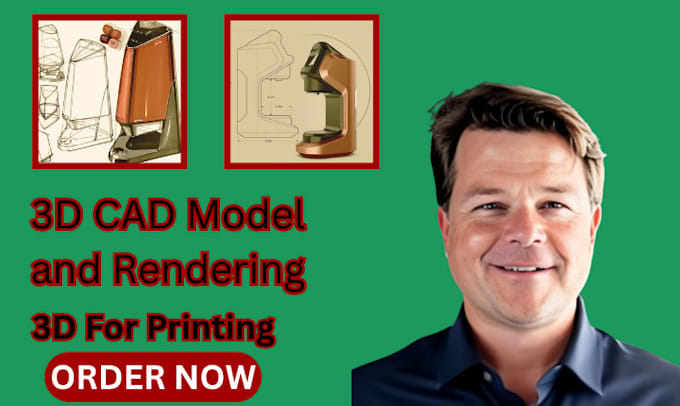 Do 3d cad model rendering and prototype design ready for 3d printing ...