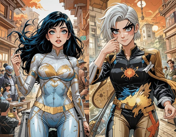 design characters and comic books