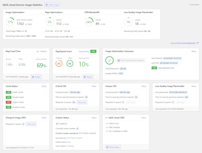 optimize your wordpress speed and fix critical errors