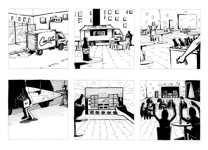 do high quality storyboard art