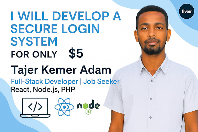 develop a secure login system using PHP or node js