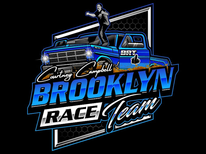 design awesome track racing logo for your company