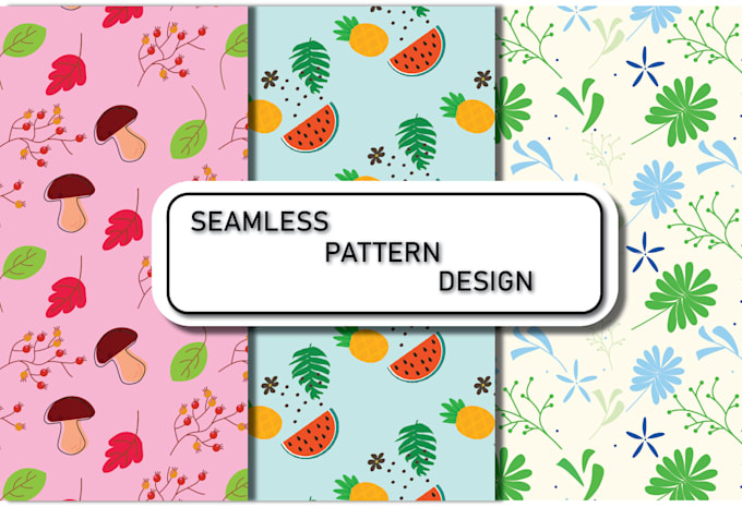 make seamless vector or raster patterns for textile or wallpaper