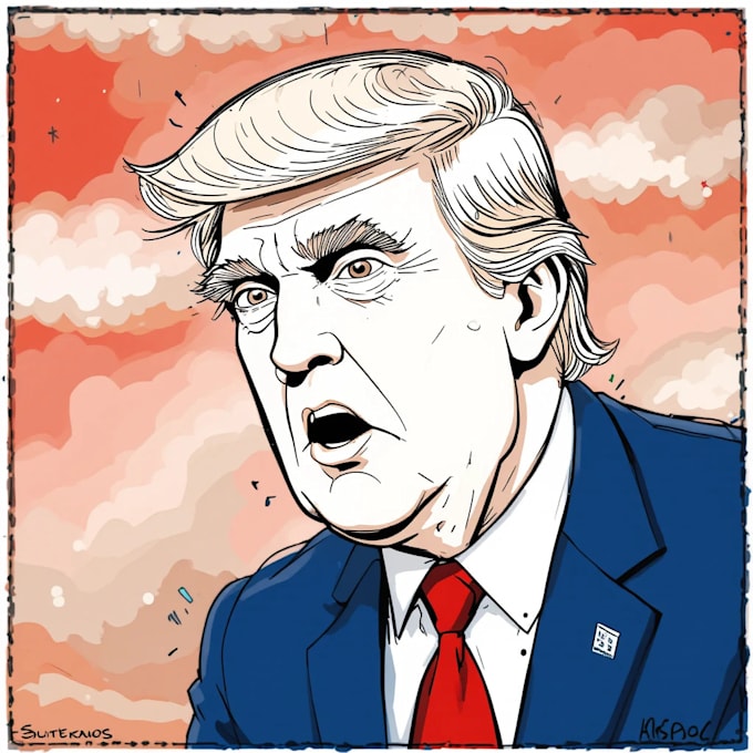 create a political or satirical cartoon