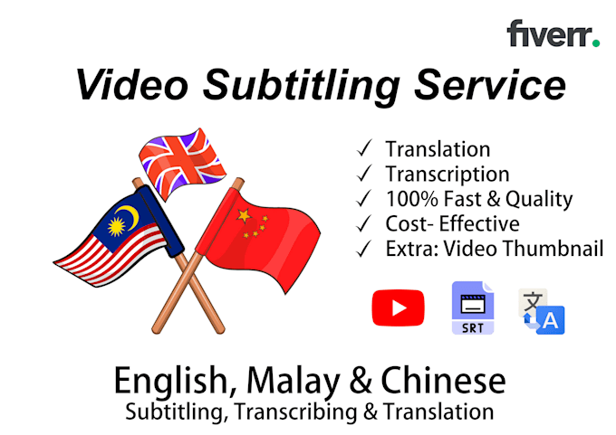 create accurate subtitles in chinese and english