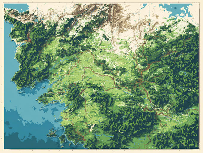 Map illustration vector illustration vector map by Sharqunings | Fiverr