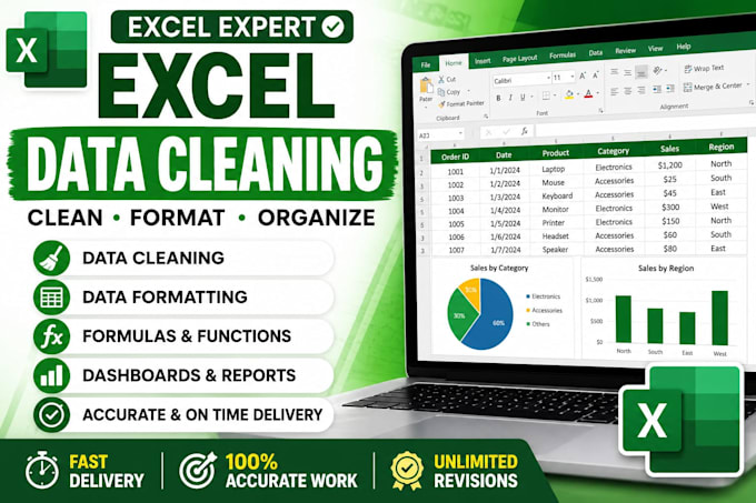 clean, format and organize your excel data professionally