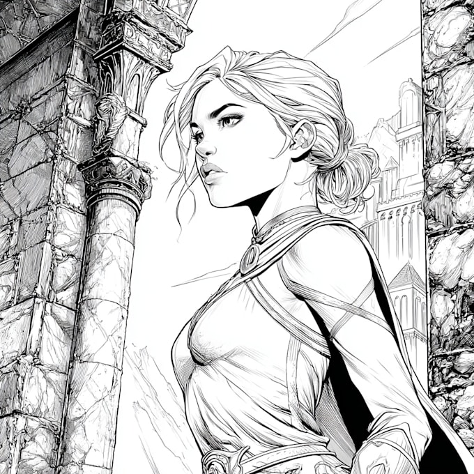 Do your comic book page line art by Christboys | Fiverr