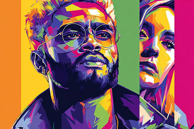 make a beautiful wpap pop art portrait