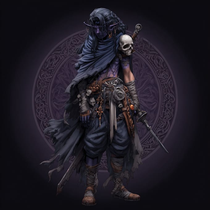 make horror and dark fantasy illustrations