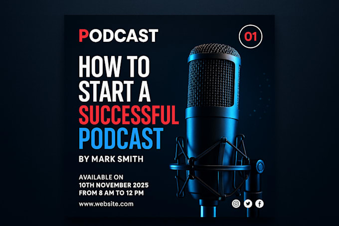 Design eye catching podcast cover arts by Mdarafatr75 | Fiverr