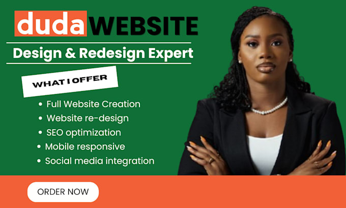 create and redesign a responsive ecommerce website with duda website builder
