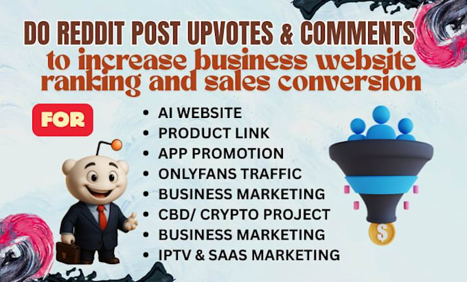 do reddit post management for crypto ai website, blog article link promotion