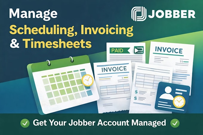 manage scheduling, invoicing, and timesheets in jobber