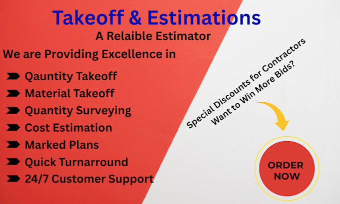 do painting takeoff and cost estimation as quantity surveyor