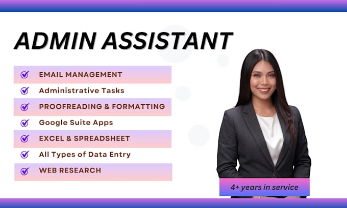 be your admin virtual assistant