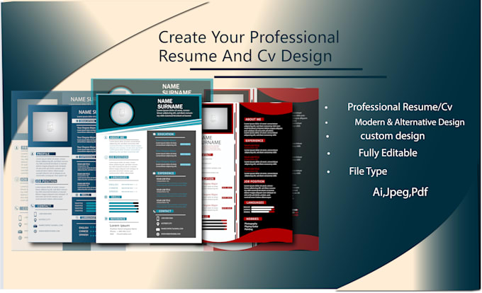 be your professional CV maker, resume designer, and editor