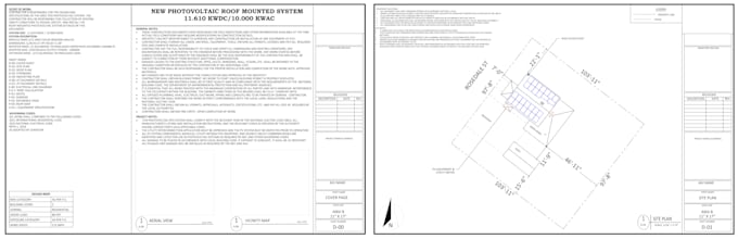 create USA residential solar permit plan set, nec compliant, permit ready