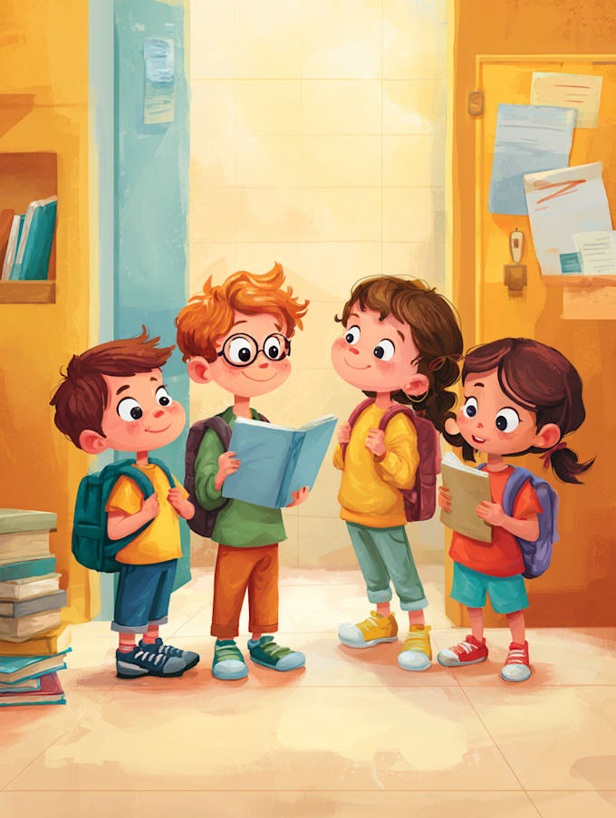 draw children book illustration