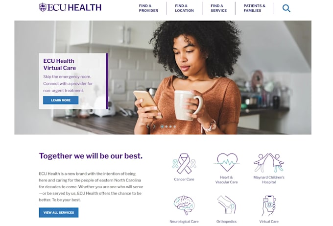 design or redesign healthcare website, telemedicine website, clinic site