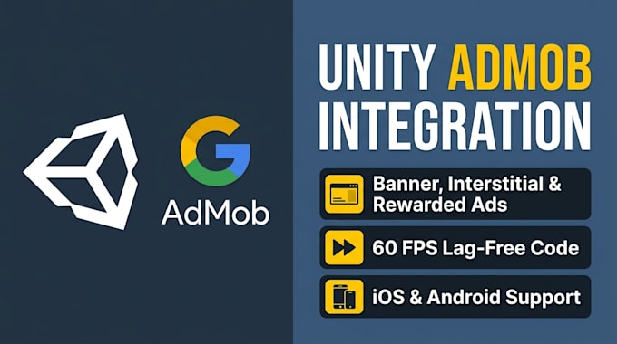 do admob integration unity and setup ads for android ios