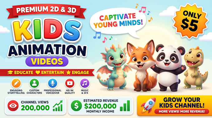 create best kids learning videos