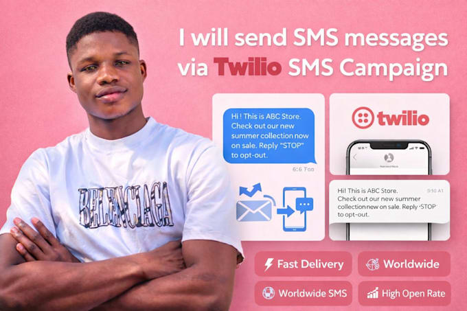 send text message twilio sms campaign, sms marketing, bulk sms