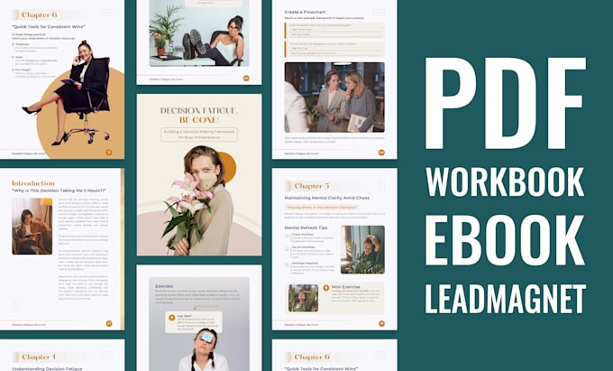design PDF workbook, worksheet, leadmagnet, checklist, planner, canva ebook