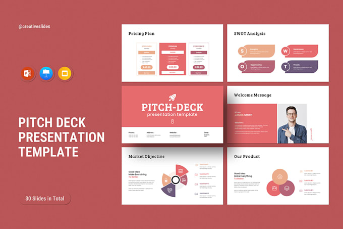 Design investor pitch deck presentation design in powerpoint ...