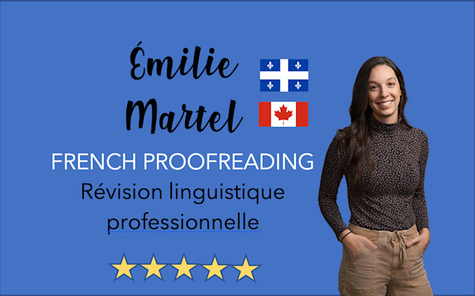 proofread any content in french