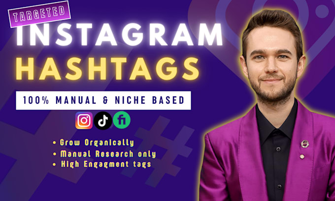 manually research targeted instagram hashtags for reels and posts