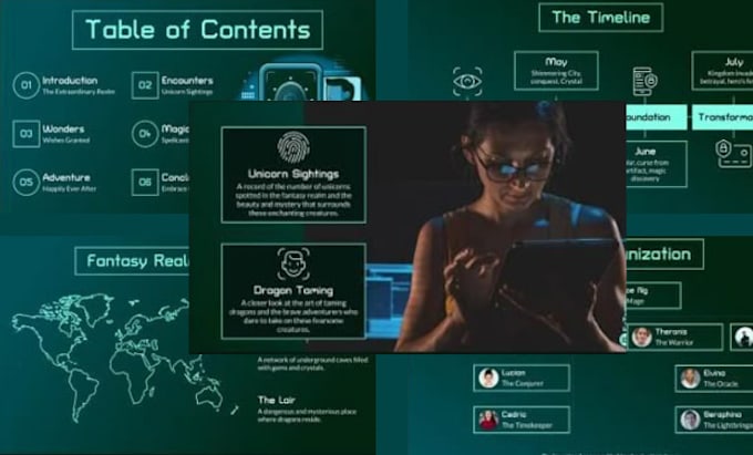 design high impact investor pitch deck for tech startup, saas and finteh