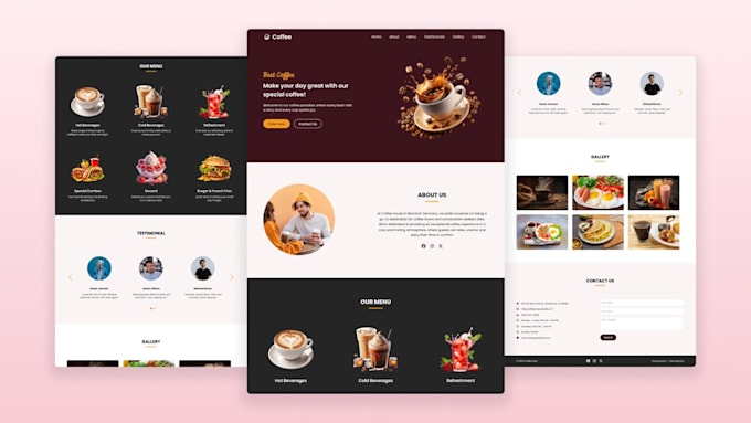 build a custom responsive landing page, fast, SEO friendly, clean code