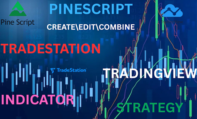code or edit tradingview, pinescript, tradestation indicator or strategy