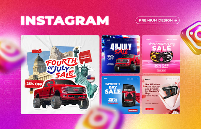 design stylish social media post or banner ads design