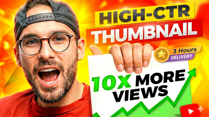 design youtube thumbnail in iman gadzhi style in 5 hours