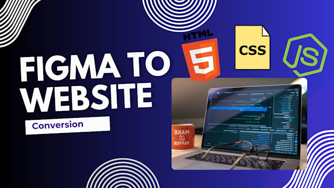 do figma to static HTML CSS conversion webpage