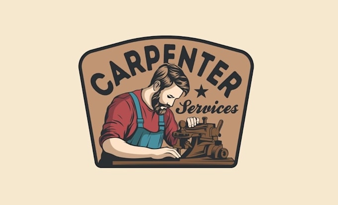 create a high quality carpenter logo design for your company