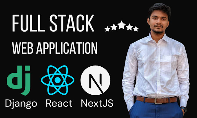 build full stack web application using django react nextjs