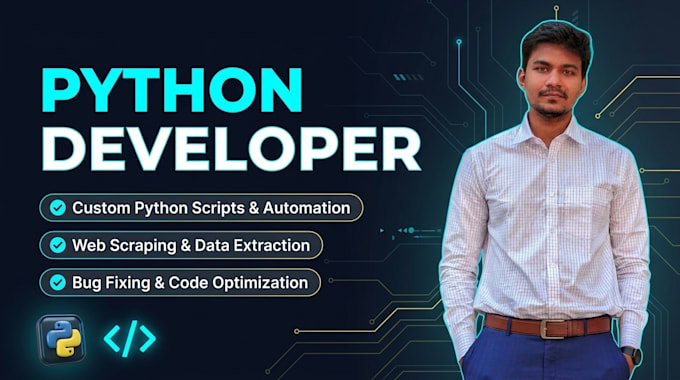 develop python scripts, web scrapers and fix python bugs