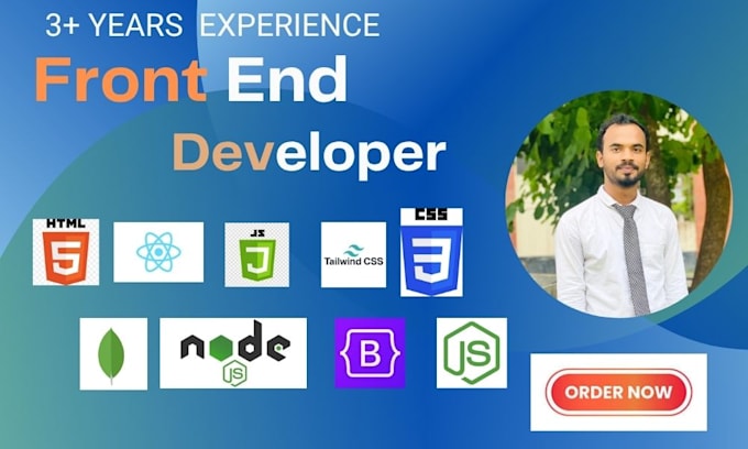 be your front end developer in react, tailwind, javascript or next js
