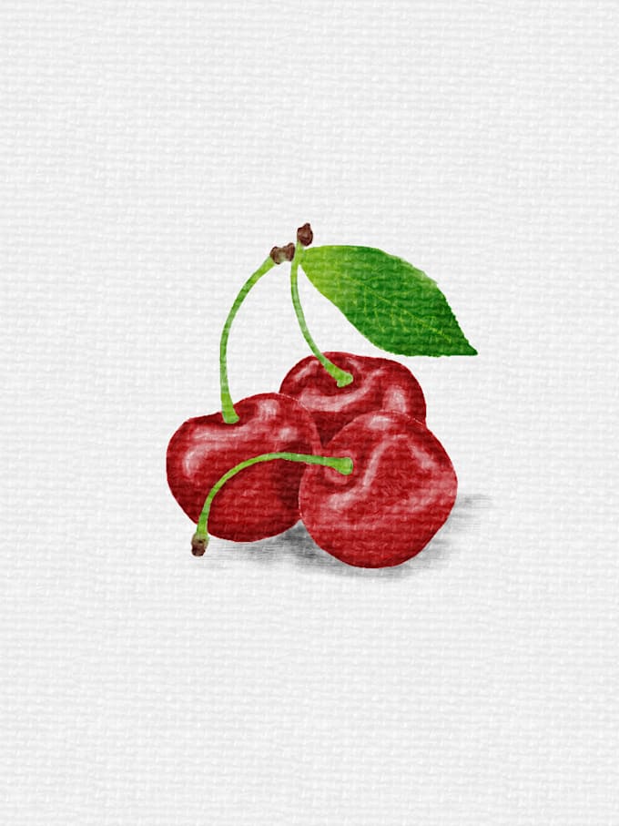 draw watercolor fruit illustrations