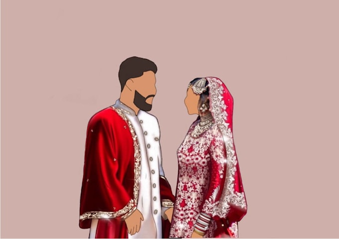 draw unique faceless digital portraits