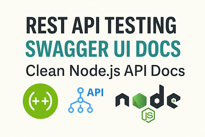 create and test swagger API docs for nodejs, express rest apis
