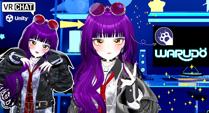 convert vrchat avatar for warudo and vtubing
