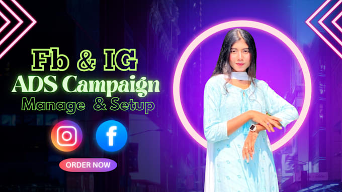 do setup and manage fb , ig ads campaign